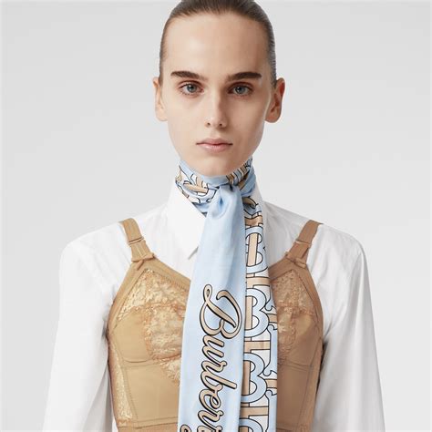 blu silk burberry|burberry silk scarves for women.